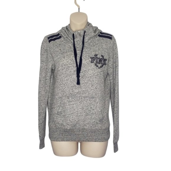 PINK Victoria's Secret Tops - PINK VICTORIA'S SECRET 1/4 zip hoodie small
